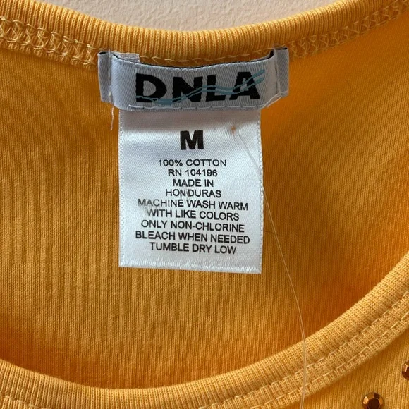 DNLA Sports Tank Top with embellish Rhinestone - Picture 3 of 5